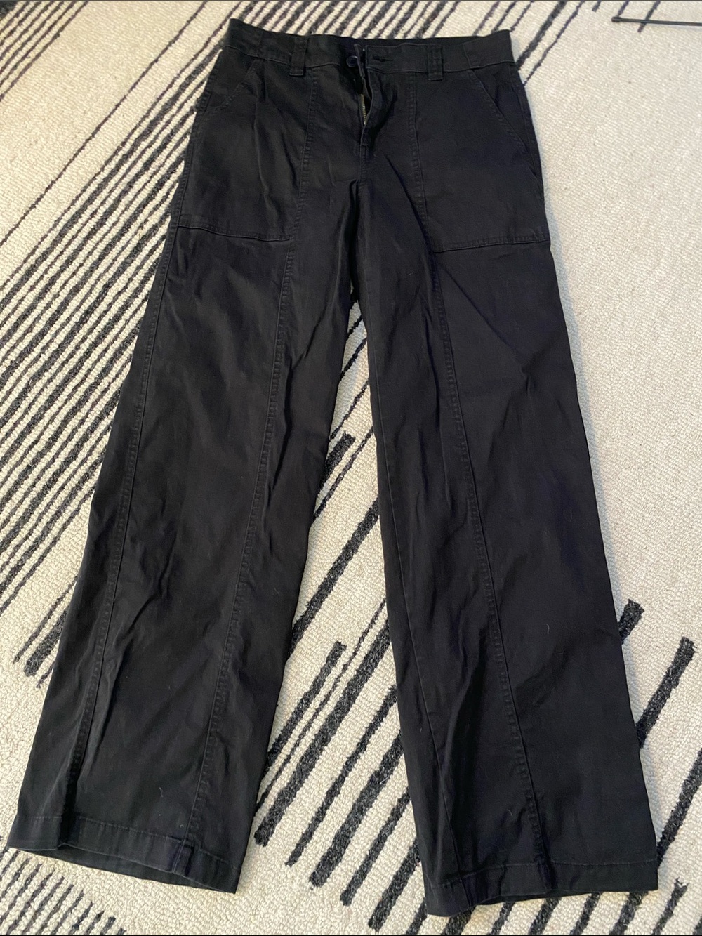 Sanctuary Black Wide-Leg Cargo Pants